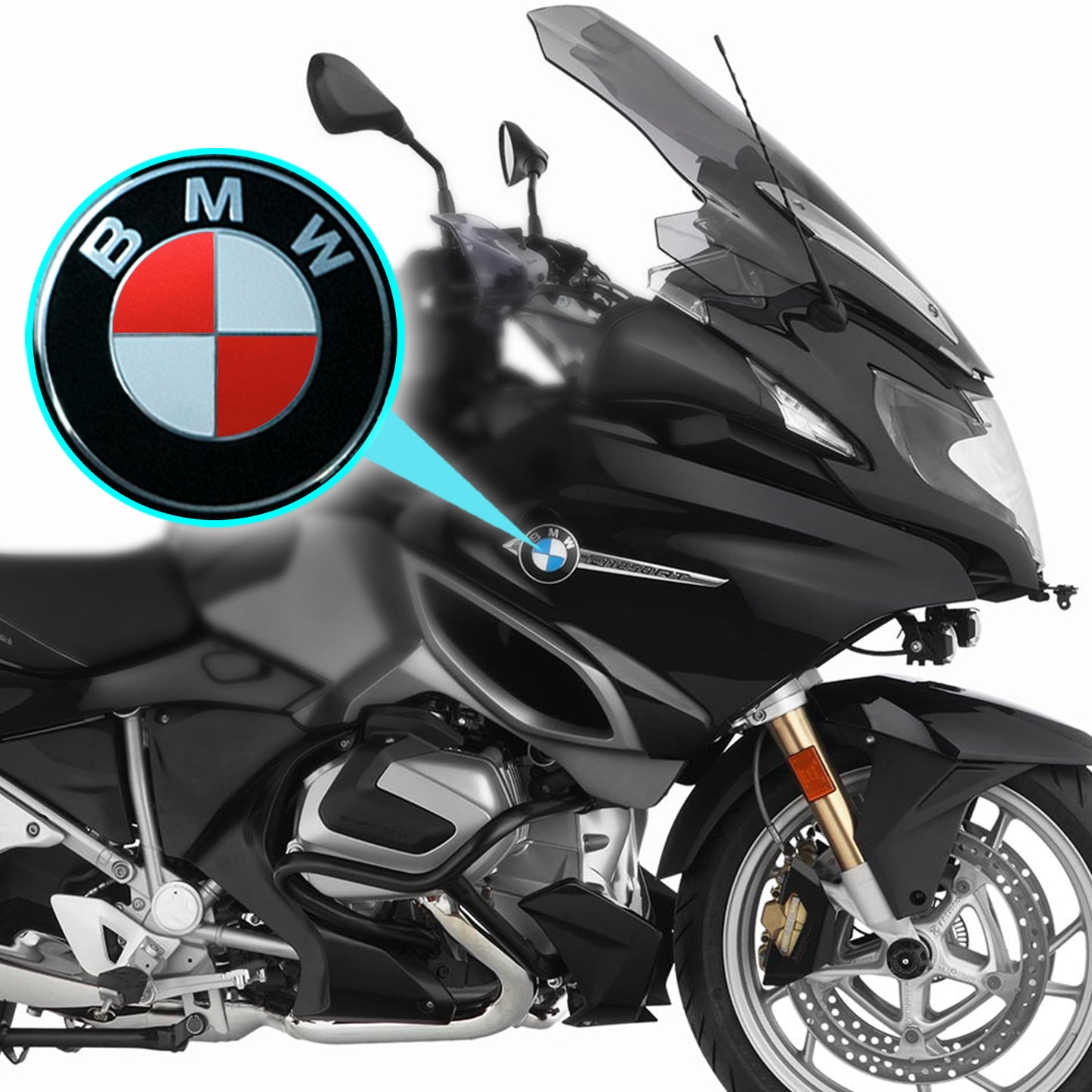 IPG Decorative for BMW Logo Set – 11×4 Semicircles + 1×2 Semicircles, Multiple Sizes Stickers Set (46 Units) Wrap Kit