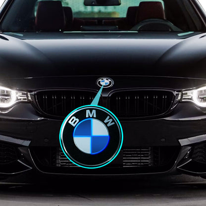 IPG Decorative for BMW Logo Set – 11×4 Semicircles + 1×2 Semicircles, Multiple Sizes Stickers Set (46 Units) Wrap Kit