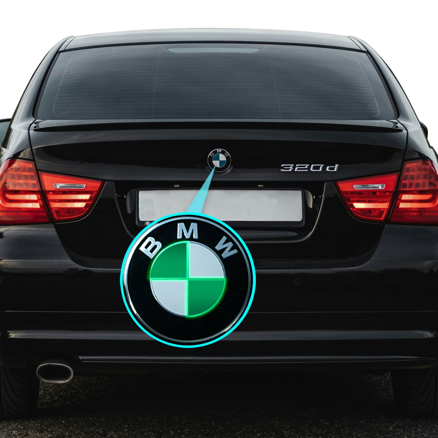 IPG Decorative for BMW Logo Set – 11×4 Semicircles + 1×2 Semicircles, Multiple Sizes Stickers Set (46 Units) Wrap Kit