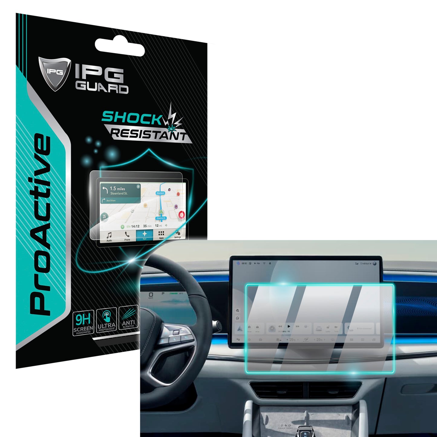 IPG ProActive for BYD 2025 Sealion 7 15.6" Inch Navigation Screen Protector