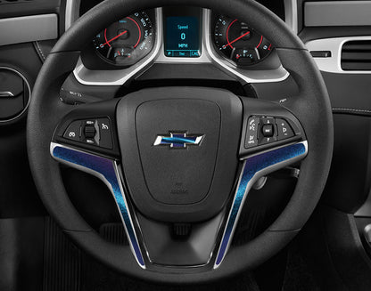 IPG Decorative for 2012 - 2015 CAMARO Steering Wheel With Emblem Decals Stickers Protector