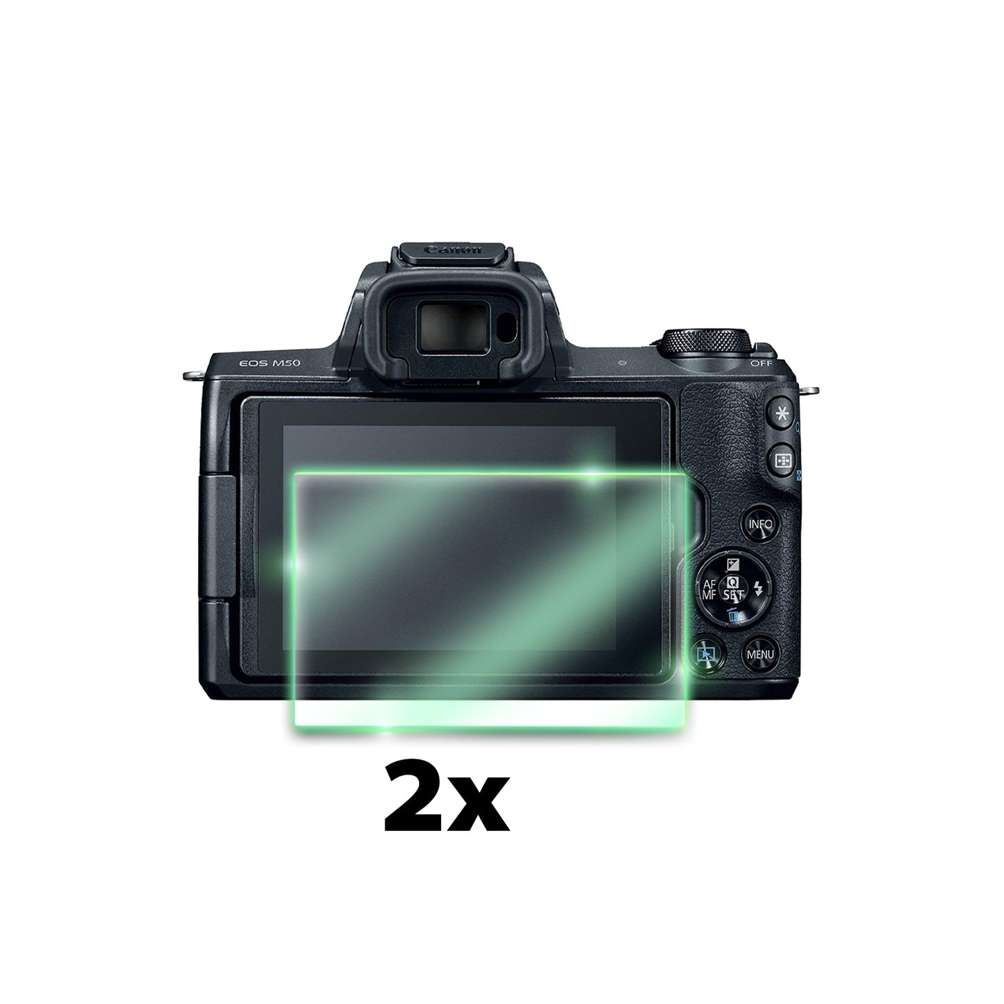 IPG FlexiGlass for Canon EOS M50 Digital Camera SCREEN Protector (2 Units)