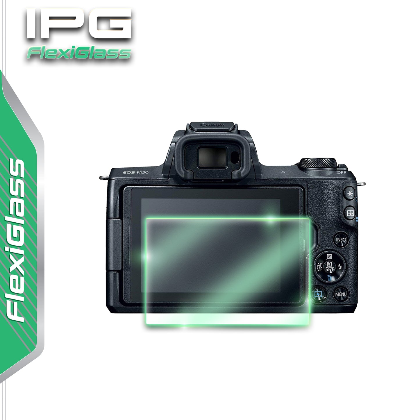 IPG FlexiGlass for Canon EOS M50 Digital Camera SCREEN Protector (2 Units)