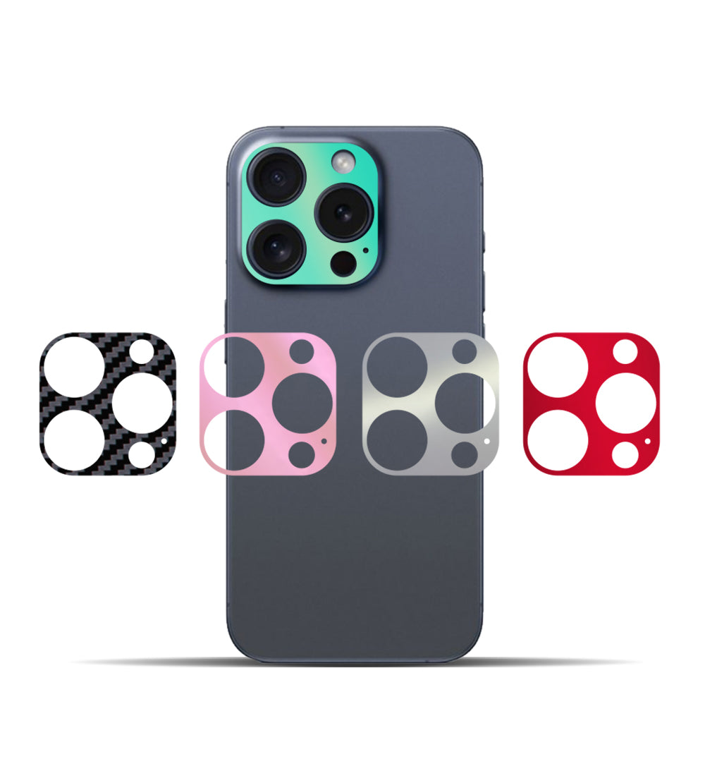 Apple iPhone 15 Pro & 15 Pro Max için IPG Dekoratif Arka Kamera Koruyucu ( 5 Renk )