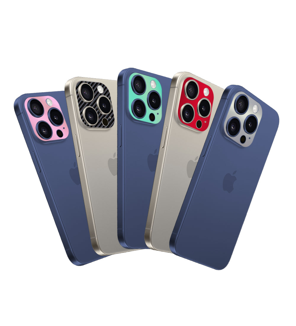 Apple iPhone 15 Pro & 15 Pro Max için IPG Dekoratif Arka Kamera Koruyucu ( 5 Renk )