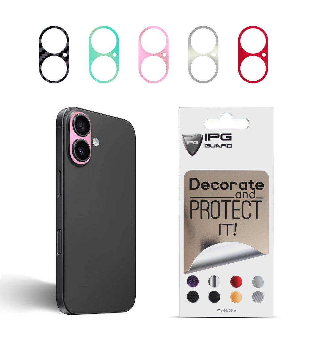 Apple iPhone 16 Plus için IPG Dekoratif Arka Kamera Koruyucu ( 5 Renk )