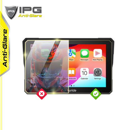 IPG Anti-Glare for Carpuride W702BS 7" inch (BMW R 1200 GS-BMW R 1250 GS-BMW R 1300 GS-BMW S 1000 XR) Motorcycle Wireless CarPlay SCREEN Protector