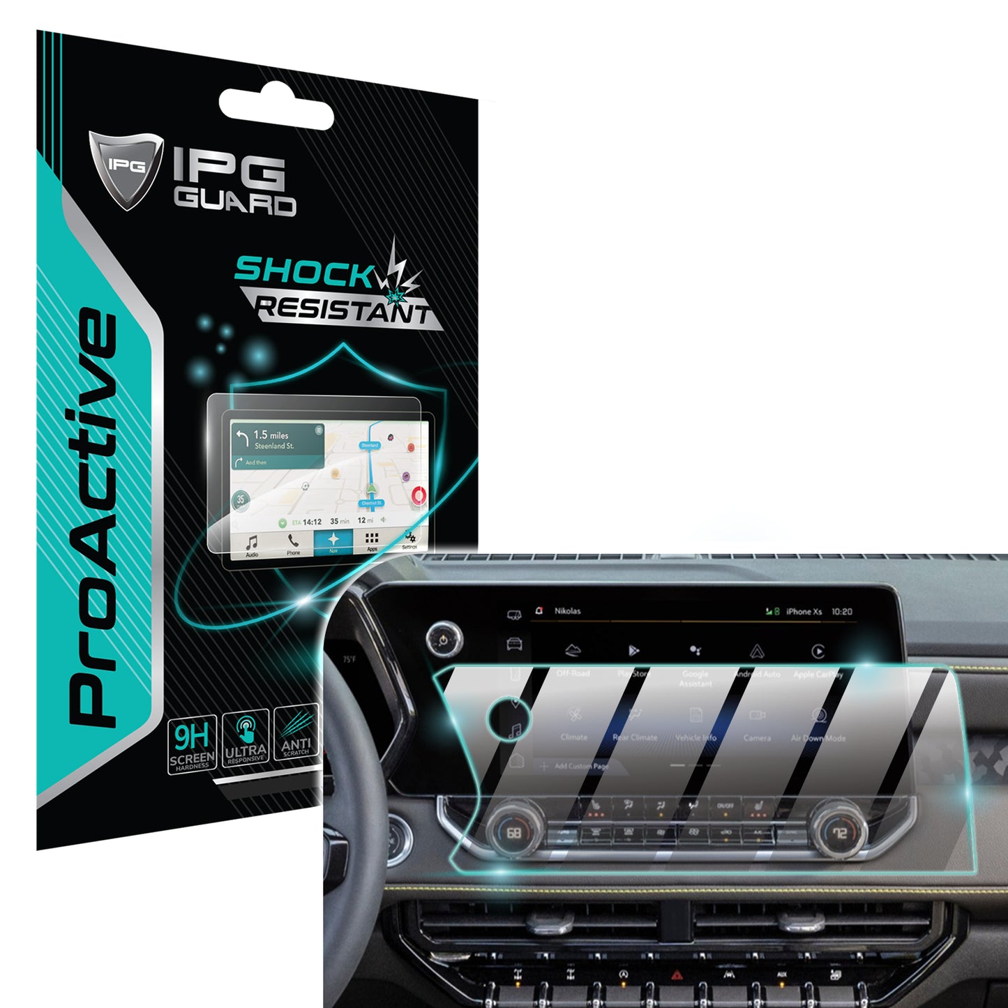 Chevrolet 2024 Colorado 11.3" inç Navigasyon Ekranı için 9H Nano IPG ProActive Ekran Koruyucu