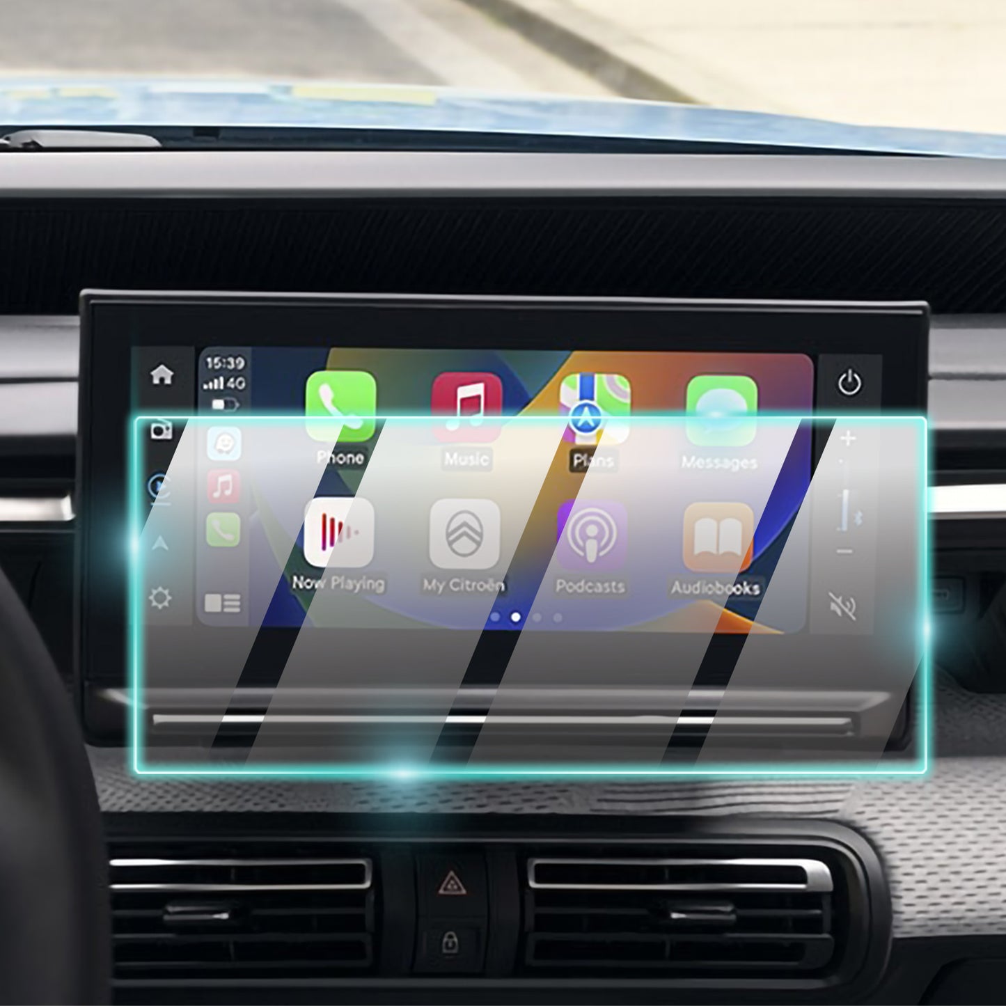 Citroen 2025 E-C3 Aircross/Plus/Max 10.25 inç Navigasyon için 9H Nano IPG ProActive Ekran Koruyucu