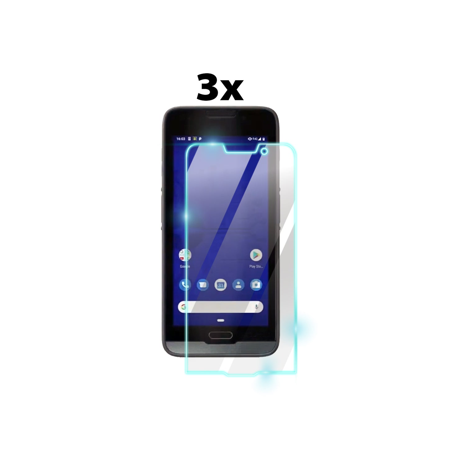 IPG ProActive for Datalogic Memor 20 Android Handheld Terminal (3 Units) SCREEN Protector