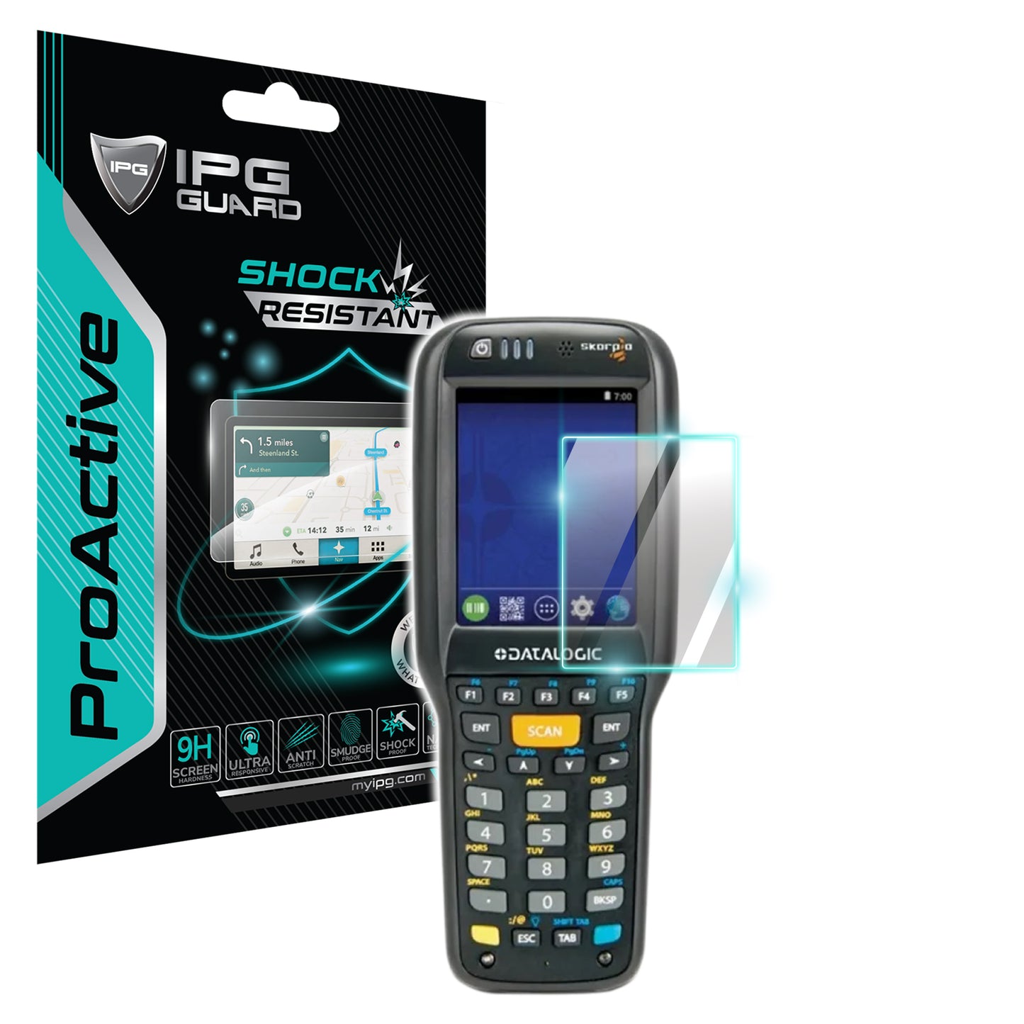IPG ProActive for Datalogic Skorpio X4 Handheld Terminal (2 Units) SCREEN Protector