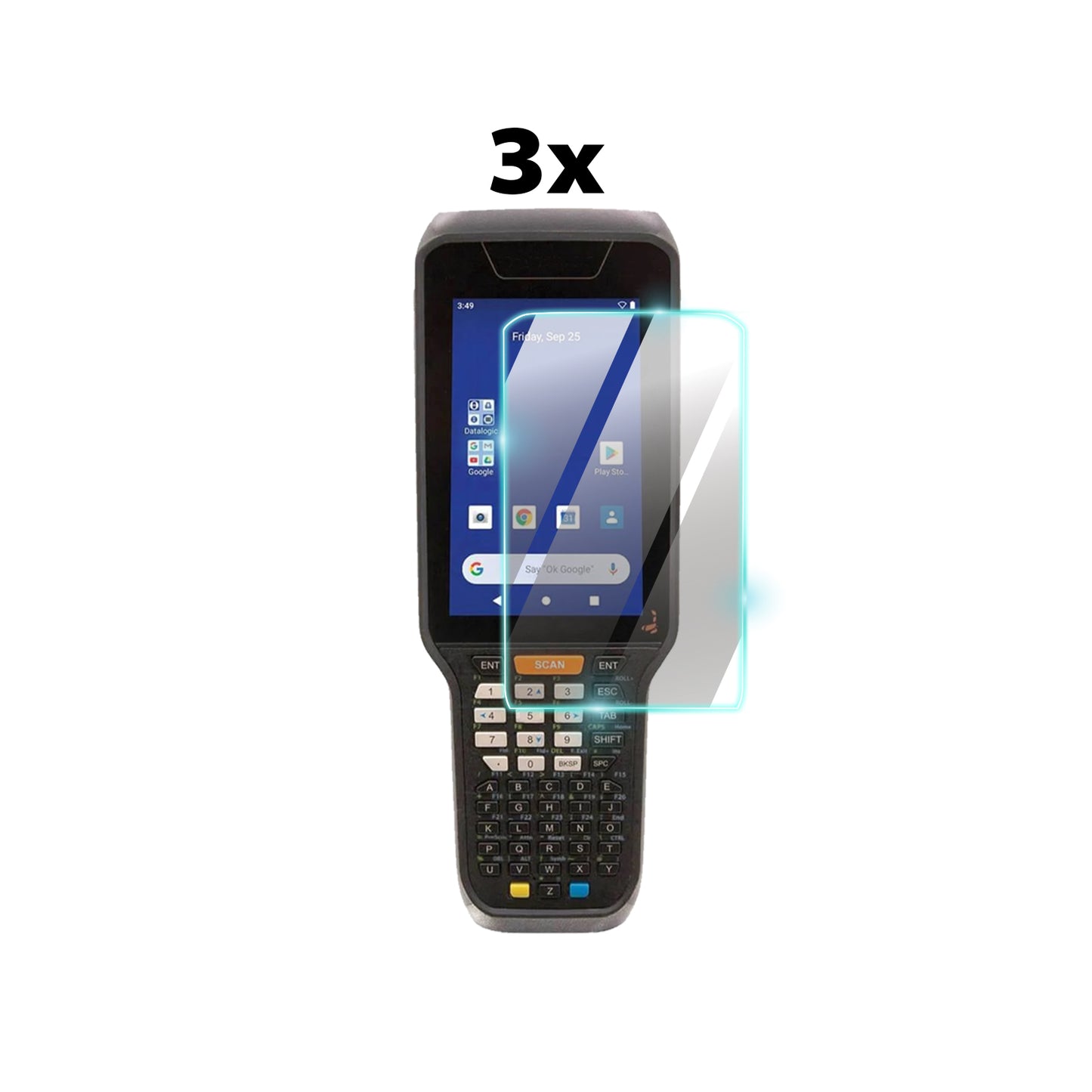IPG ProActive for Datalogic Skorpio X5 Handheld Terminal (3 Units) SCREEN Protector