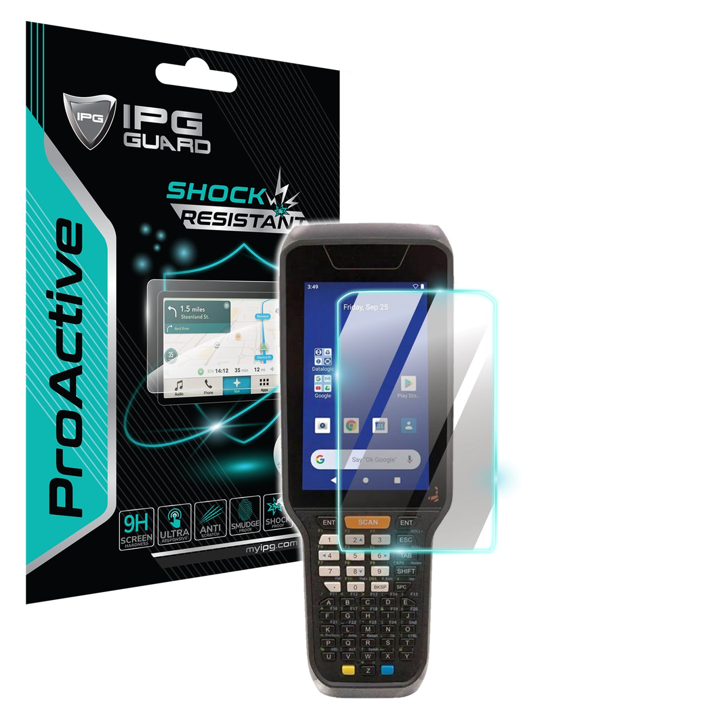 IPG ProActive for Datalogic Skorpio X5 Handheld Terminal (3 Units) SCREEN Protector