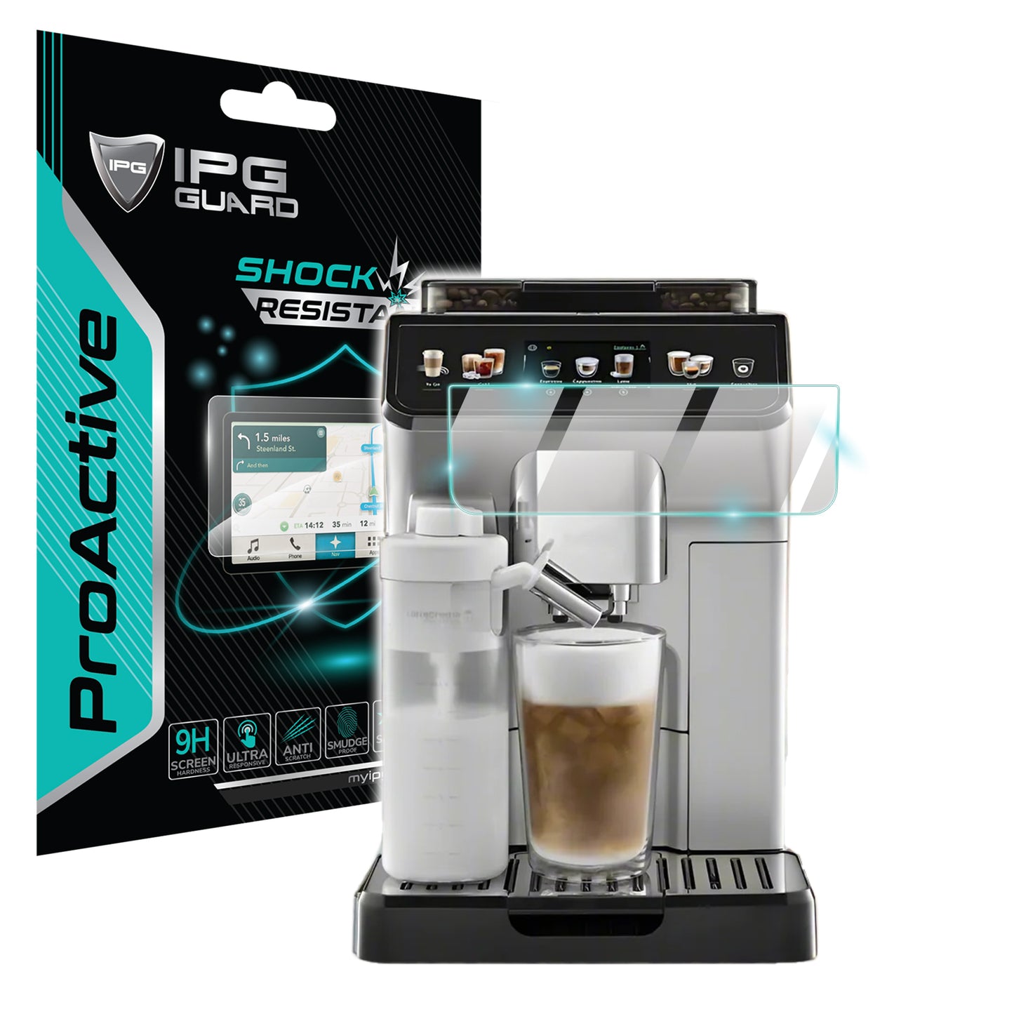 De'Longhi Eletta Explore Cold Brew ECAM450.65.S Kahve Makinesi için 9H Nano IPG ProActive Ekran Koruyucu