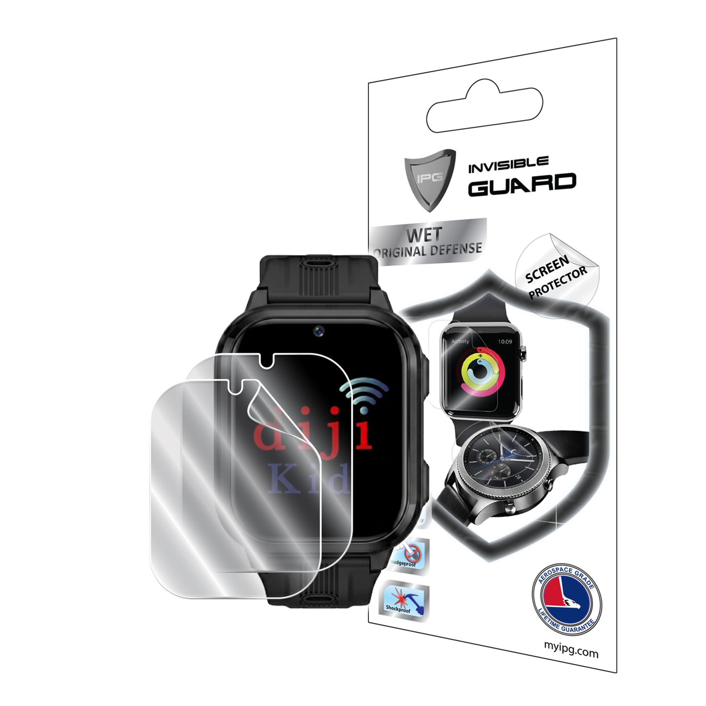 IPG Original for Dijikid 4.5G Pro Smartwatch SCREEN Protector (2 Units) (Hydrogel)