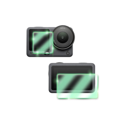 DJI Osmo Action 6 Kamera için IPG FlexiGlass Ekran Koruyucu (2 Adet Arka Ekran+1 Adet Ön Ekran için Koruyucu)