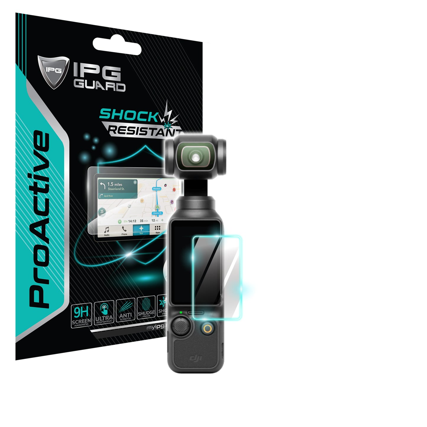 IPG ProActive for DJI Osmo Pocket 3 Creator Combo Camera SCREEN Protector