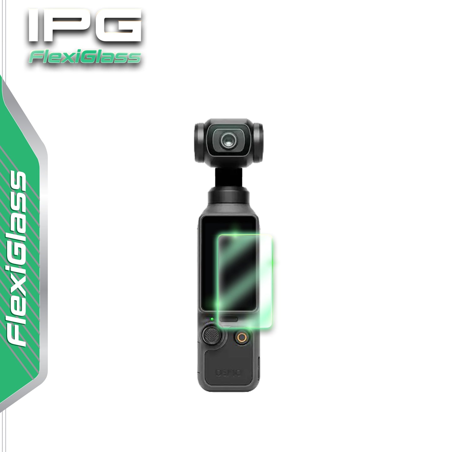 IPG FlexiGlass for DJI Osmo Pocket 4 Creator Combo Camera SCREEN Protector (2 Units)