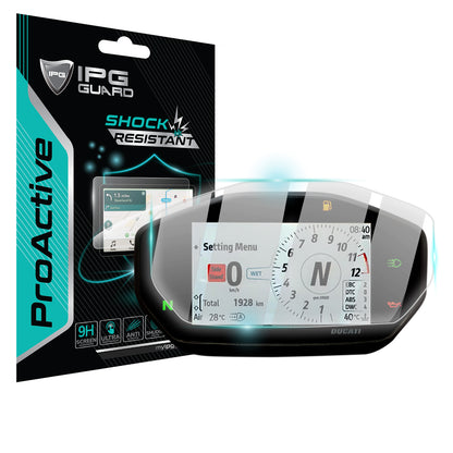 IPG ProActive for Ducati 2021-2024 Streetfighter V2/ Hypermotard 950 2019-2024 / Panigale V2 2020-2024 / Supersport 937- 950  Motorcycle Speedometer Display SCREEN Protector