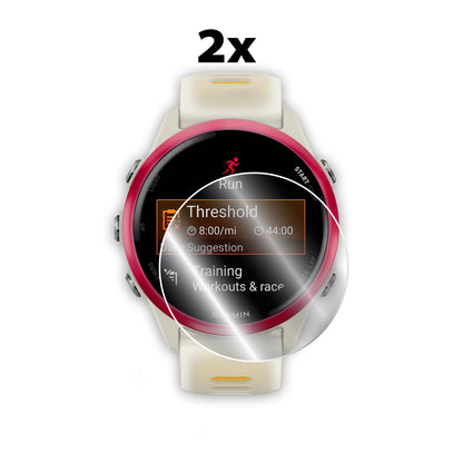 Garmin Forerunner 570 42 mm - Garmin Forerunner 570 47 mm Akıllı Saat için IPG Orijinal Ekran Koruyucu (2 Adet) (Hidrojel)
