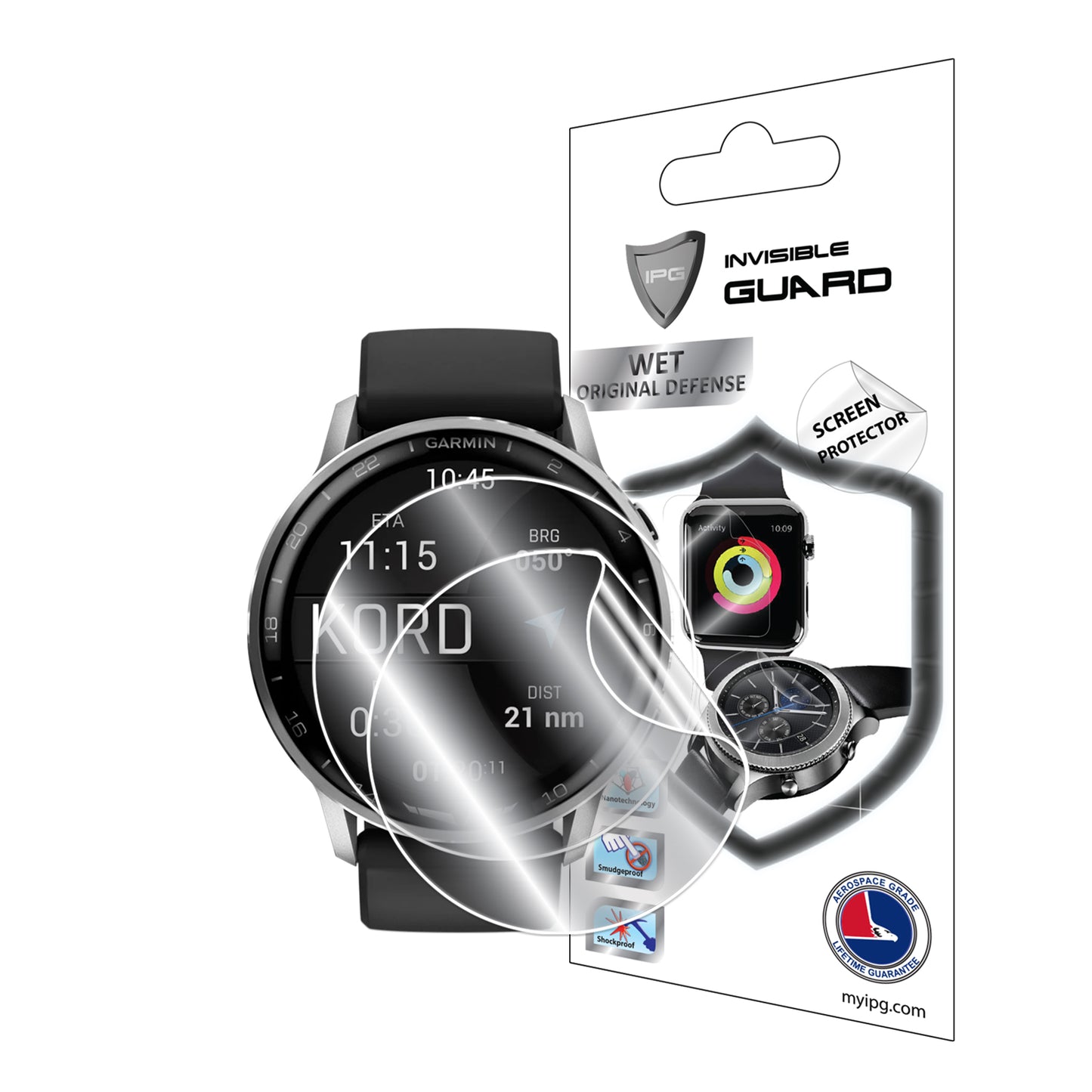 IPG Original for Garmin D2 Air X15 Smartwatch SCREEN Protector (2 Units) (Hydrogel)