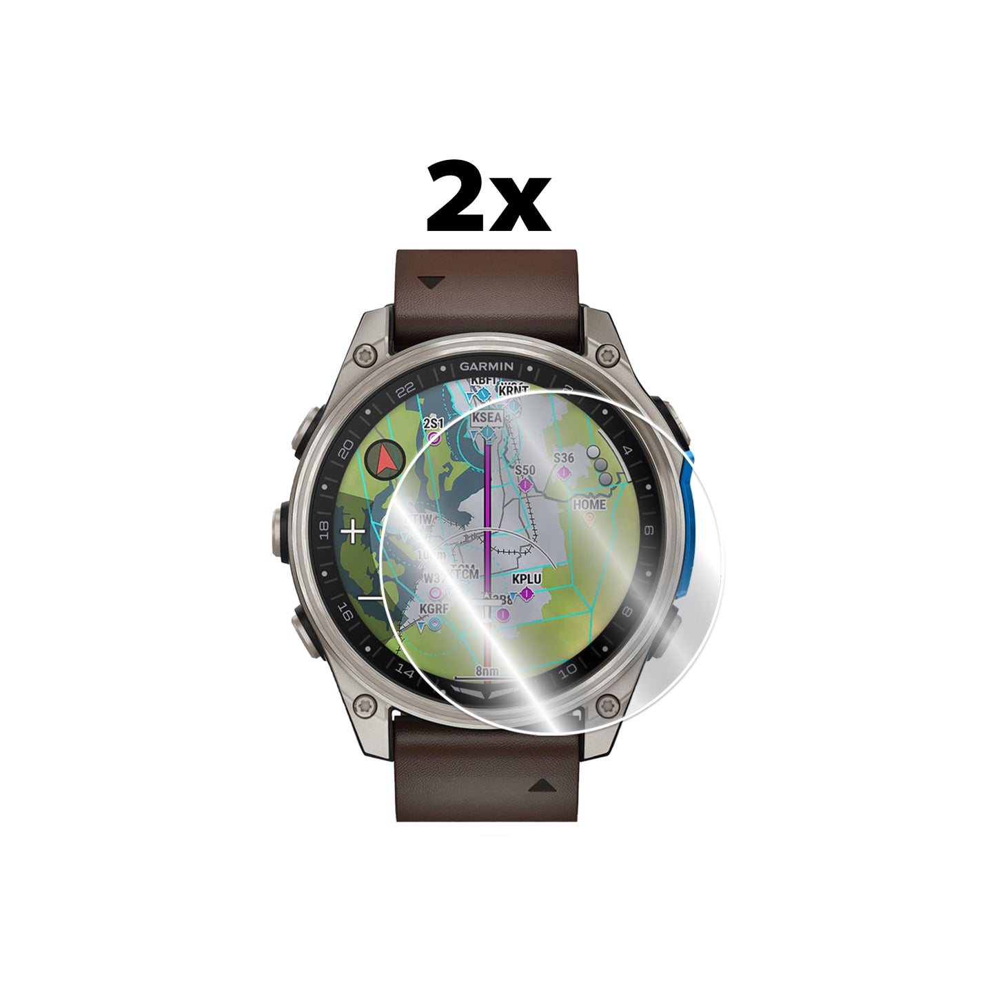 IPG Original for Garmin D2 Mach 2 47 mm - 51 mm SCREEN Protector (2 Units) (Hydrogel)