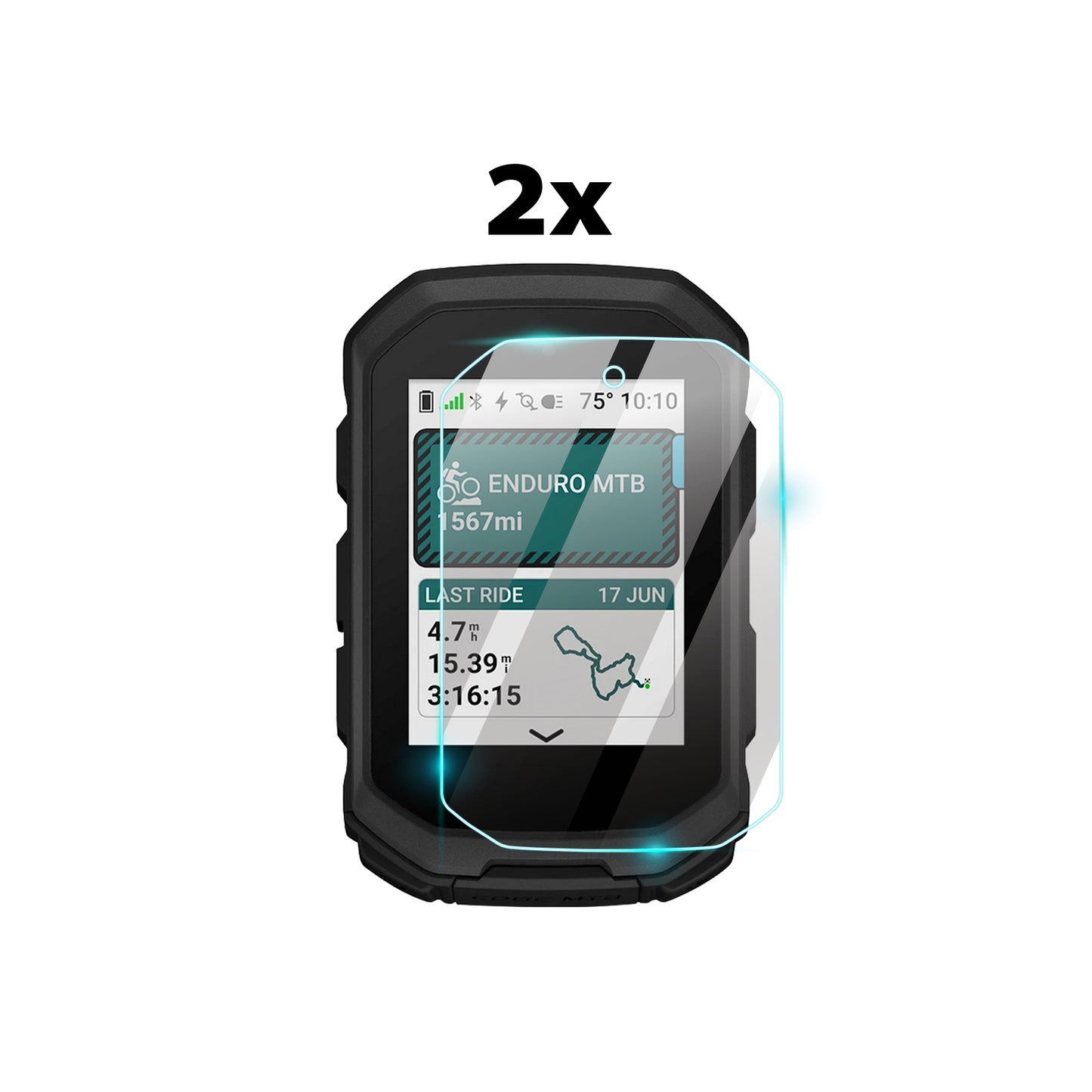 Garmin Edge MTB GPS Bisiklet Navigasyon El Cihazı Ekranı için IPG ProActive Ekran Koruyucu (2 Adet)