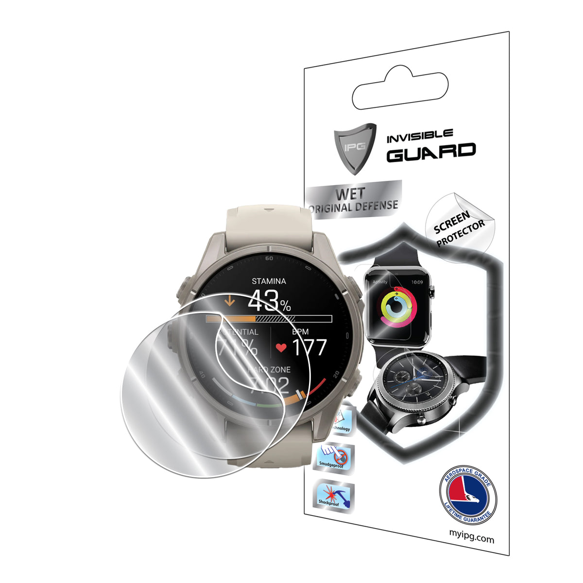 Garmin Fenix 9 43mm - 47mm - 51mm Akıllı Saat için IPG Orijinal Ekran Koruyucu (2 Adet) (Hidrojel)
