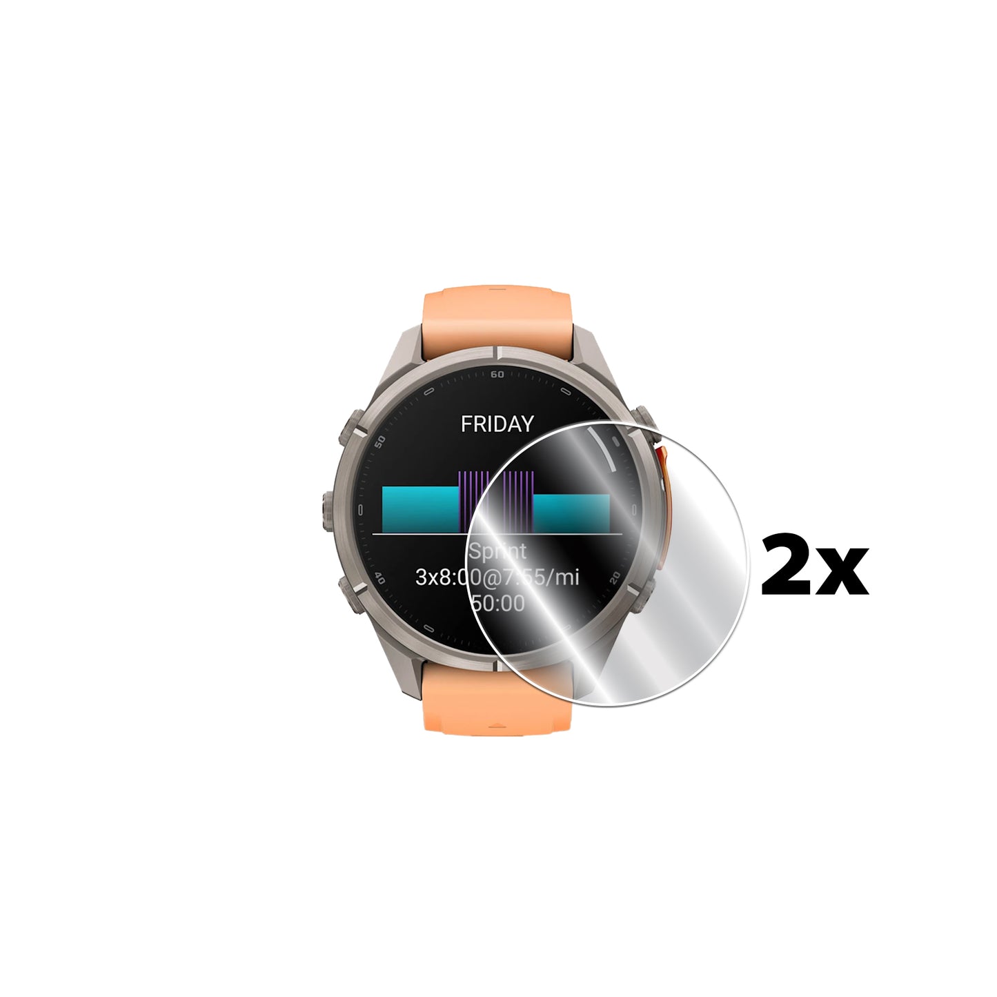 IPG Original for Garmin Fenix 9 Pro 43mm - 47mm - 51mm Smartwatch SCREEN Protector (2 Units) (Hydrogel)