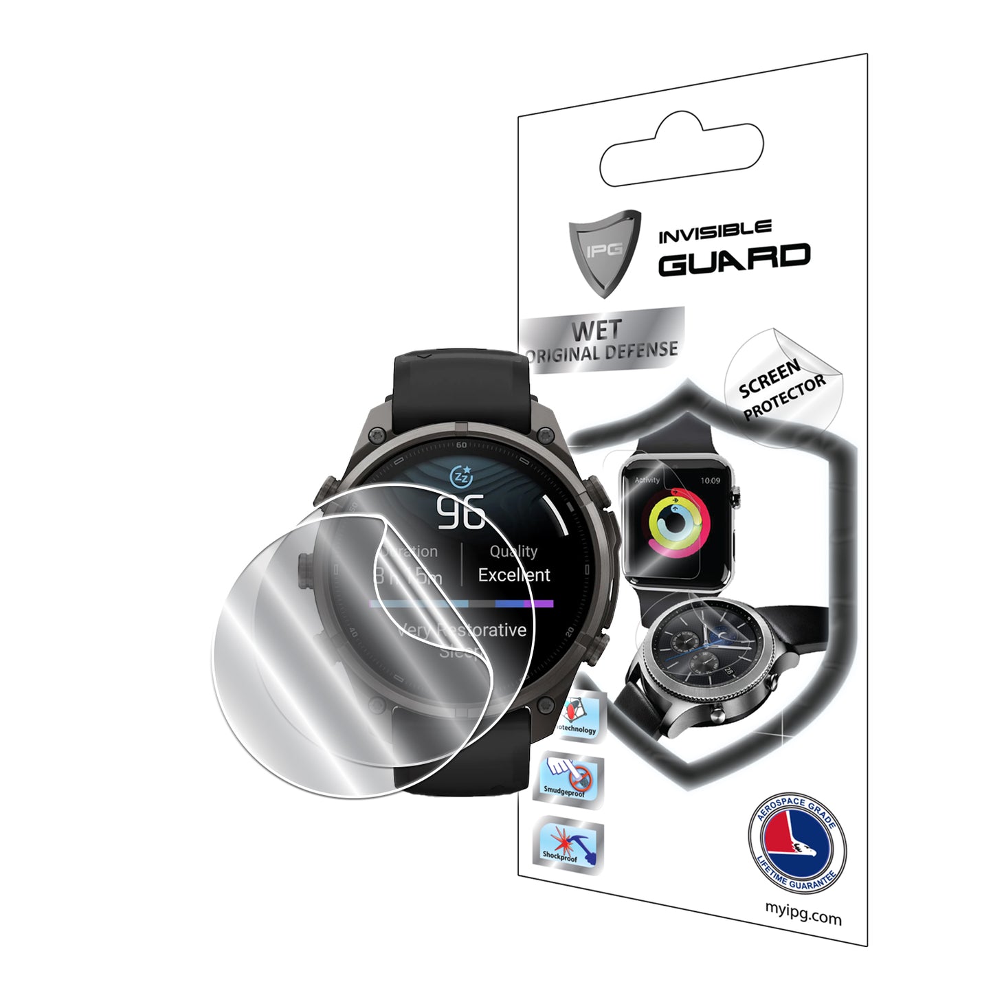 IPG Original for Garmin Fenix 9 Pro 43mm - 47mm - 51mm Smartwatch SCREEN Protector (2 Units) (Hydrogel)