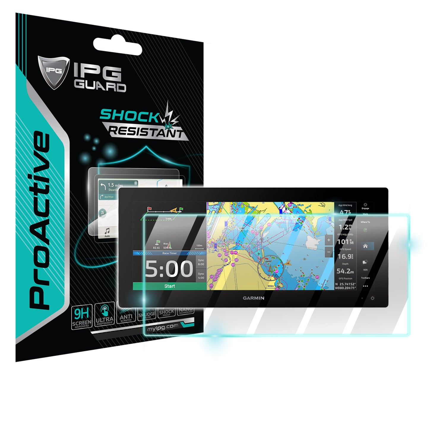 IPG ProActive for Garmin GPSMAP 1523xsv 15" Inch Display SCREEN Protector