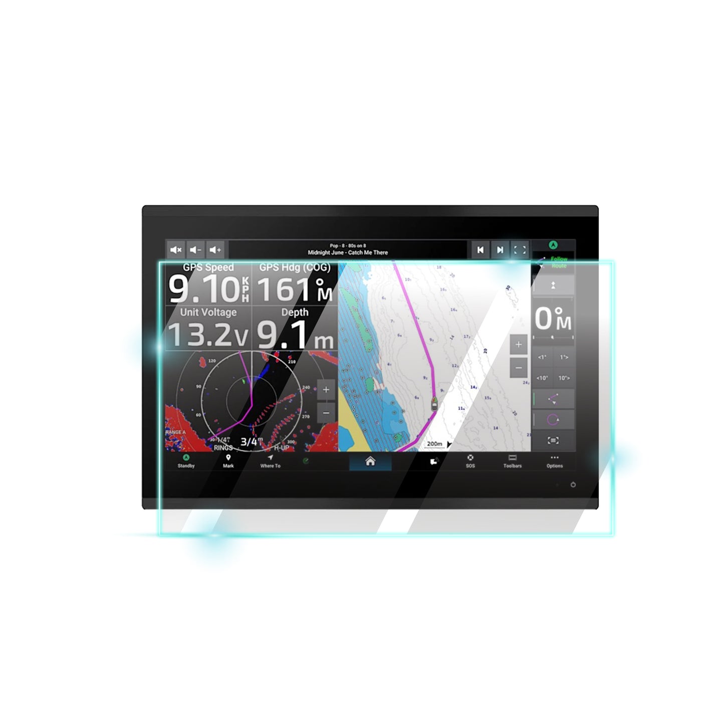 IPG ProActive for Garmin GPSMAP 9017 / 9017xsv / 9217 / 9217xsv GPS/Chartplotter 17 Inch Display SCREEN Protector