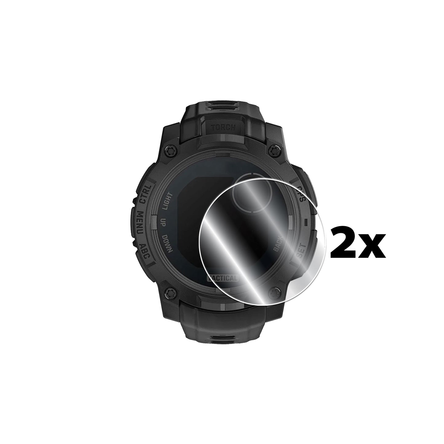 IPG Original for Garmin Instinct 3 - 45 mm Solar Tactical Edition SCREEN Protector (2 Units) (Hydrogel)