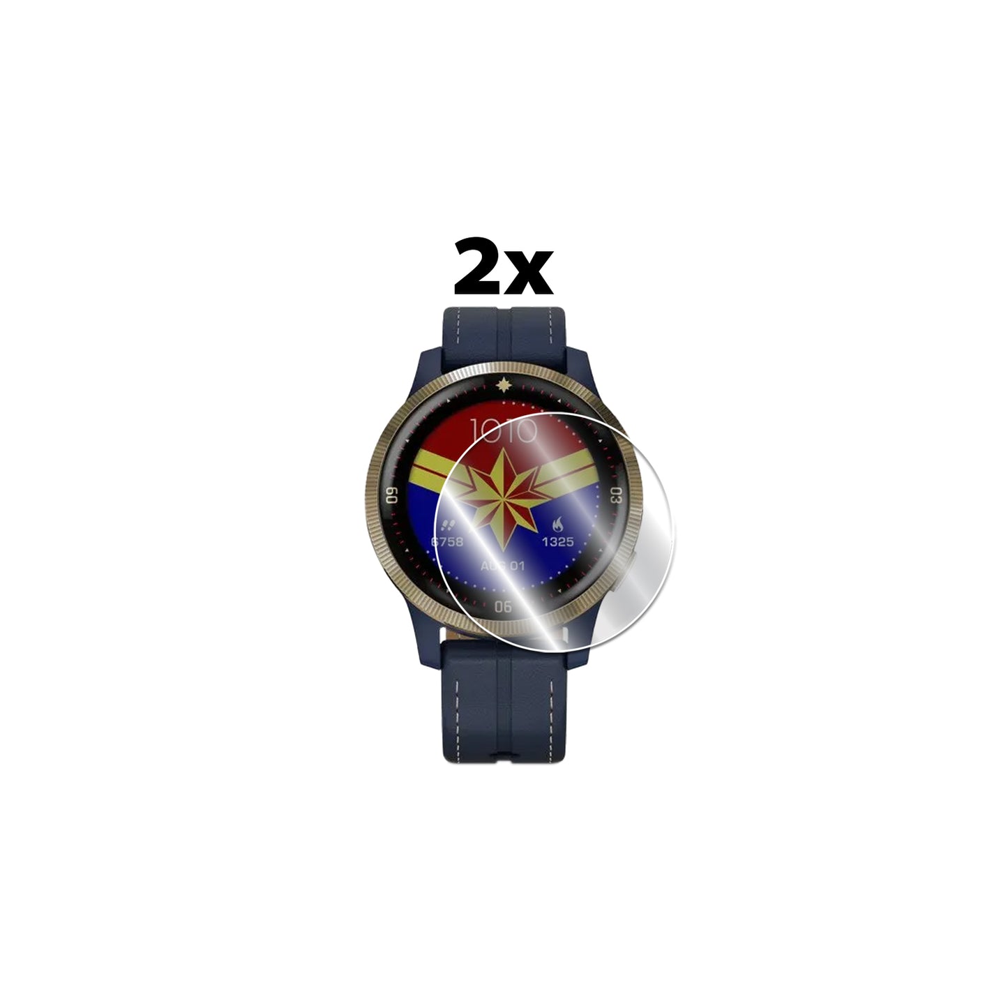 IPG Original for Garmin Legacy Hero Captain Marvel / First Avenger Smartwatch SCREEN Protector (2 Units) (Hydrogel)