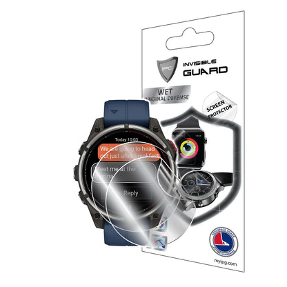 IPG Original for Garmin Quatix 8 Pro 47 mm - Garmin Quatix 8 Pro 51 mm Smartwatch SCREEN Protector (2 Units) (Hydrogel)