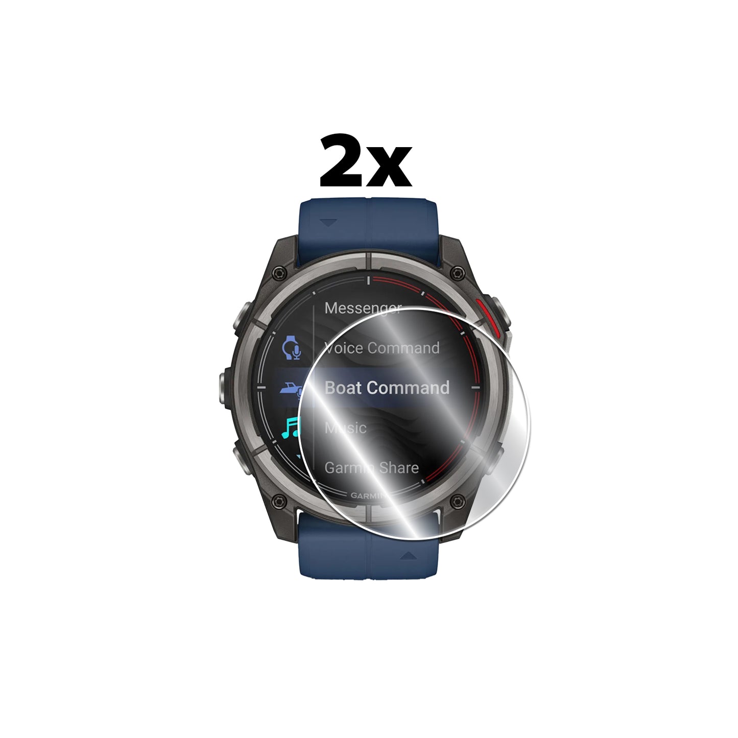 IPG Original for Garmin Quatix 8 Pro 47 mm - Garmin Quatix 8 Pro 51 mm Smartwatch SCREEN Protector (2 Units) (Hydrogel)