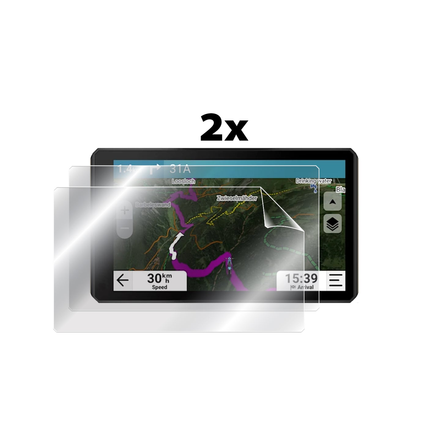 IPG Original for Garmin Tread 2 6 Inch Off-Road Navigator GPS SCREEN Protector (Hydrogel)