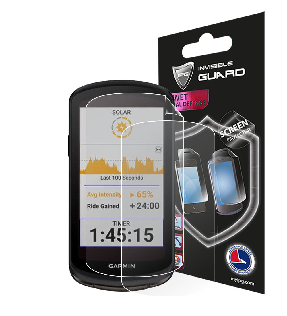 IPG Original for Garmin Edge 1040-1040 Solar GPS Bike Computer Touchscreen (2 Units) SCREEN Protector (Hydrogel)