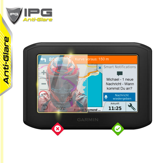 IPG Anti-Glare for Garmin Zumo 396 LMT-S GPS Sonar Radar Map Display ANTI-GLARE SCREEN Protector