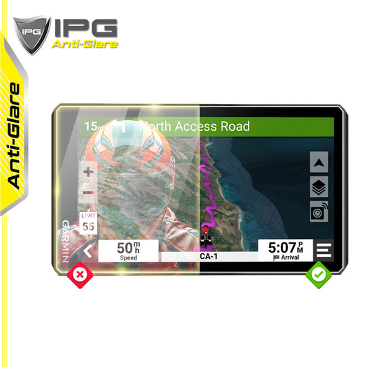 IPG Anti-Glare for Garmin Zumo XT2 GPS Sonar Radar Map Display ANTI-GLARE SCREEN Protector