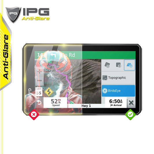 IPG Anti-Glare for Garmin Zumo XT GPS Sonar Radar Map Display ANTI-GLARE SCREEN Protector