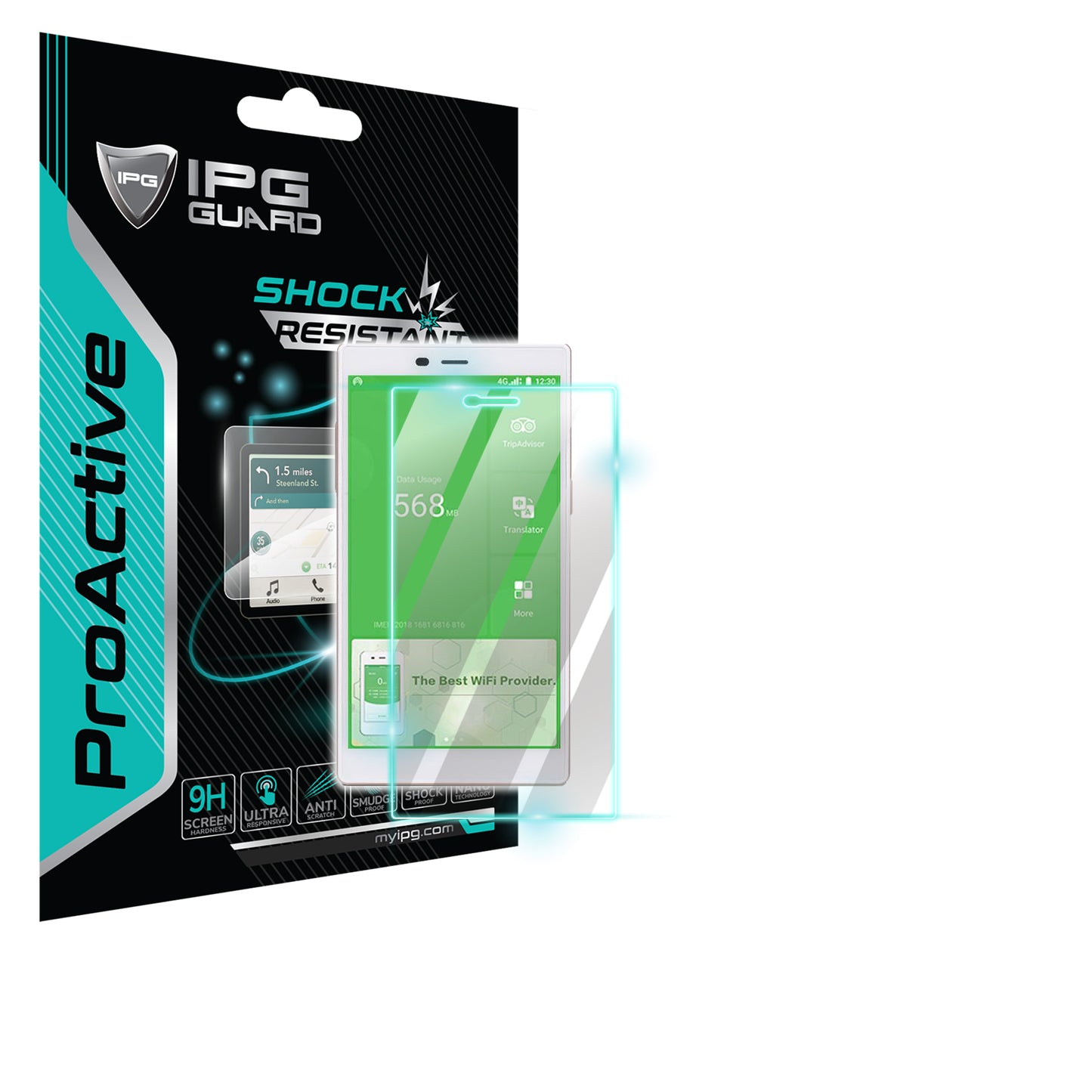 Glocalme G4 Pro - 5'' Mobile WiFi Dokunmatik Ekranı için IPG ProActive Ekran Koruyucu