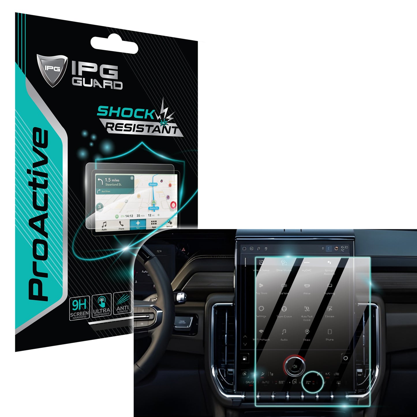 IPG ProActive for GMC Yukon/Yukon XL 2025-2026 16.8" Inch Navigation SCREEN Protector
