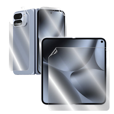 Google Pixel 10 Pro Fold Akıllı Telefon için IPG Orijinal (İç - Dış - Arka Ekran) TAM KASA Koruyucu (Hidrojel)