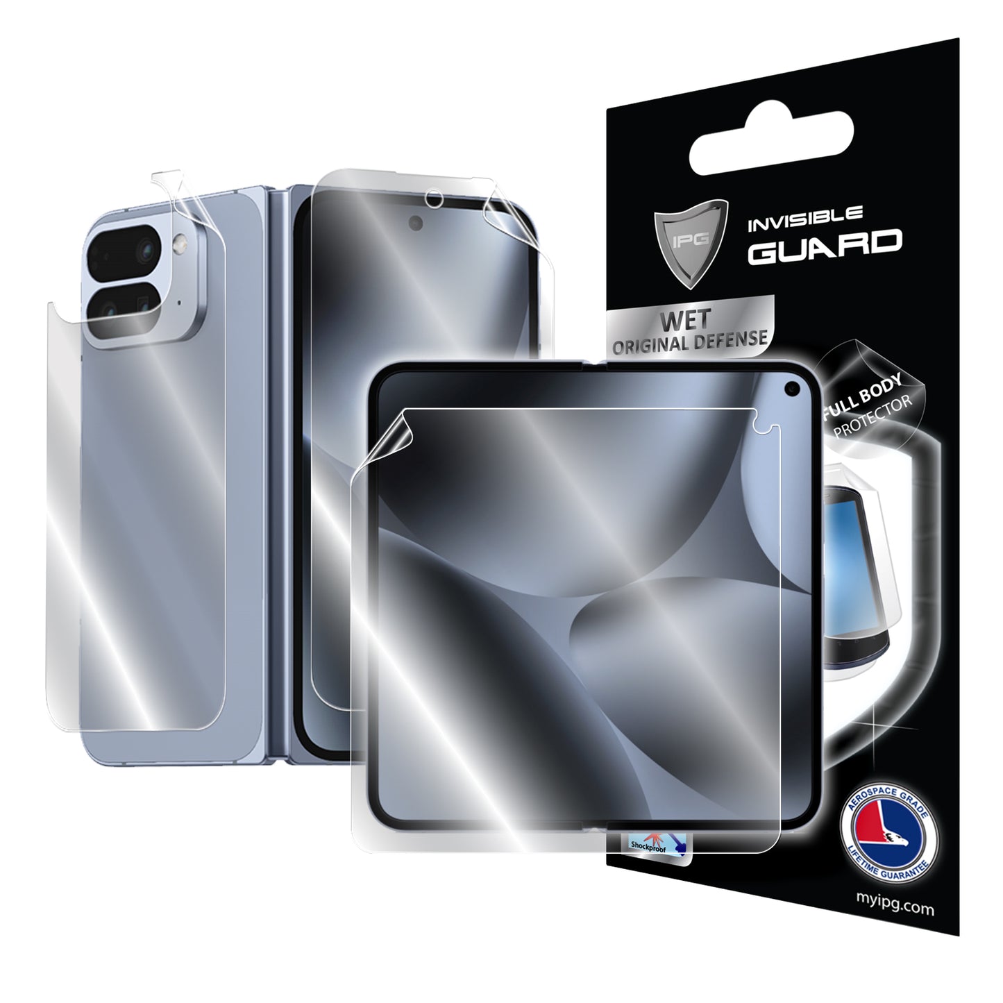 IPG Original for Google Pixel 10 Pro FOLD (External + Internal Screen + Back) FULL BODY Protector (Hydrogel)
