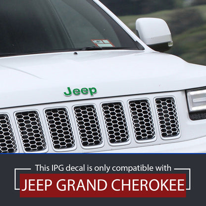 IPG Decorative for Jeep Grand Cherokee 2014-2023 Front and Rear Emblem Decals Stickers Protector