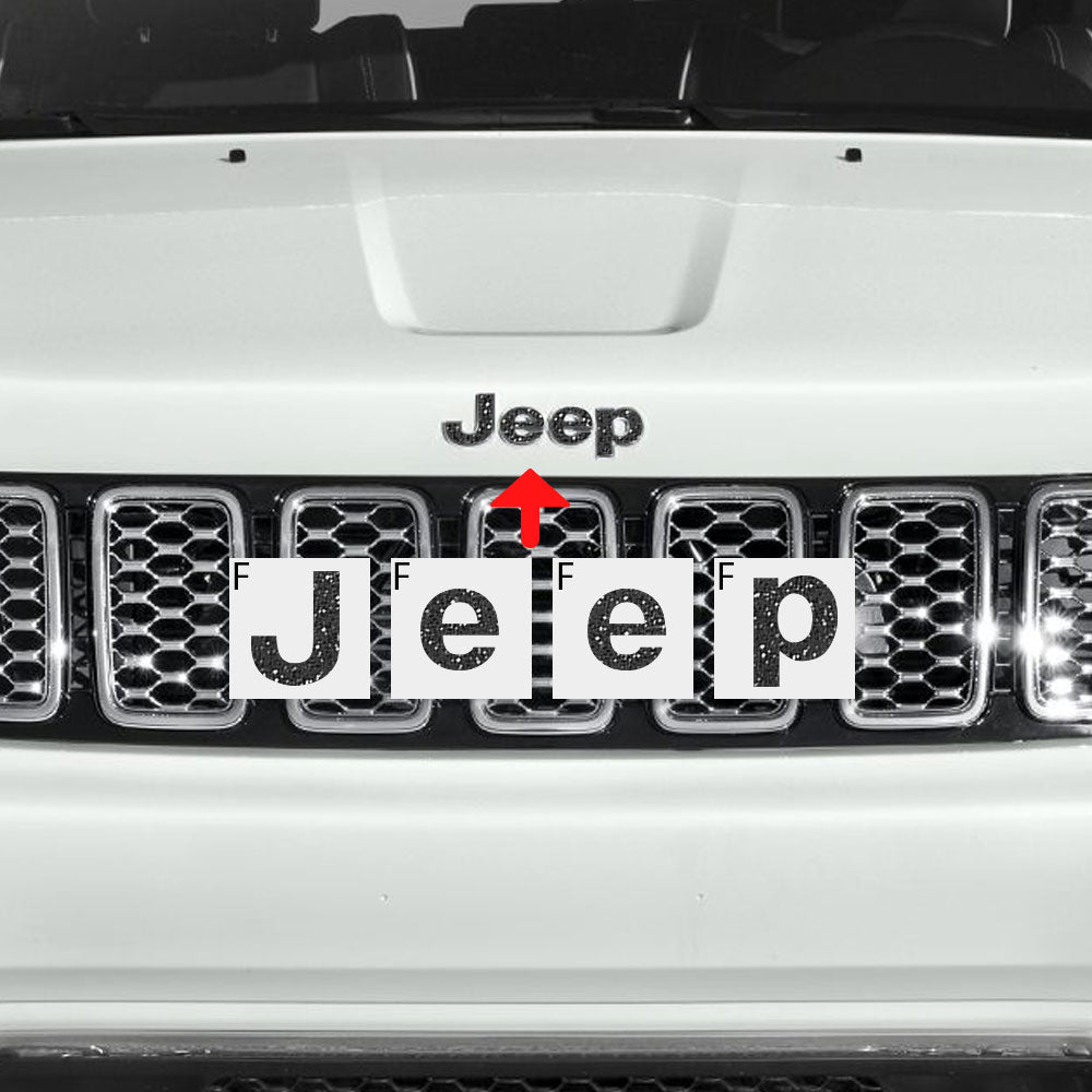 Jeep Grand Cherokee 2014-2023 Ön ve Arka Amblem için IPG Dekoratif Koruyucu Logo Sticker Etiket Aksesuar Vinil