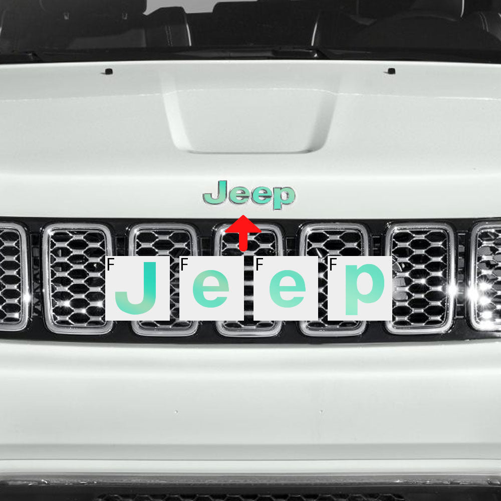 Jeep Grand Cherokee 2014-2023 Ön ve Arka Amblem için IPG Dekoratif Koruyucu Logo Sticker Etiket Aksesuar Vinil