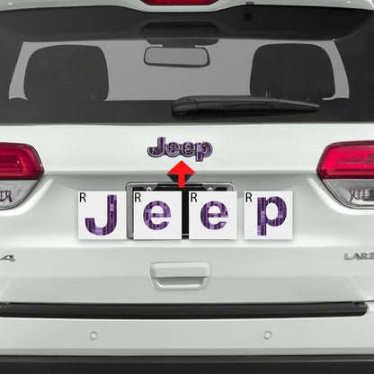 IPG Decorative for Jeep Grand Cherokee 2014-2023 Front and Rear Emblem Decals Stickers Protector