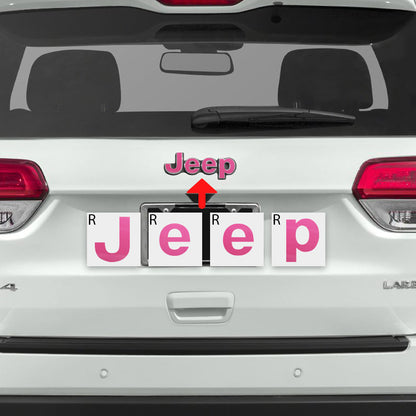 Jeep Grand Cherokee 2014-2023 Ön ve Arka Amblem için IPG Dekoratif Koruyucu Logo Sticker Etiket Aksesuar Vinil